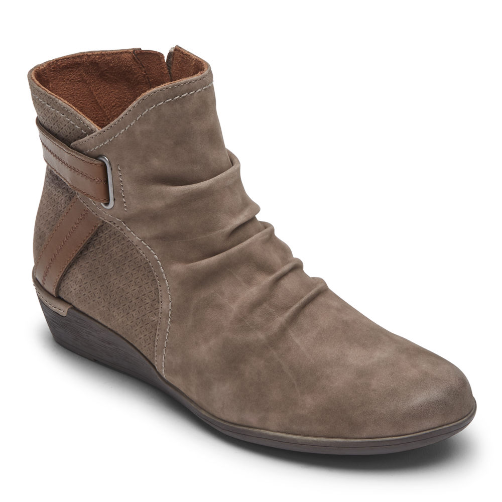 Booties Rockport Mulher Marrom - Cobb Hill Devyn - 78926UQZL